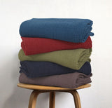 Waffles Terry Cotton Thermal Blanket