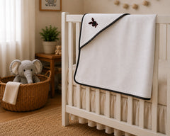 Bunny Embroidered Hooded Baby Towel