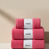 Pure Cloud Ultra Soft Towel Hot Pink (Pack of 3)