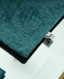 Teal Velvet Dining Set – Table Runner, 6 Placemats & 6 Spoon Covers