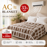 Luxury Mocha Marble Fleece Blanket – Double Bed