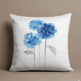Blue Floral Pillow Cushion Covers pack of 4