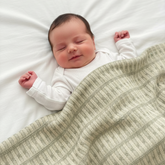 Organic Cotton Waffle Baby Blanket Yarn Dyed