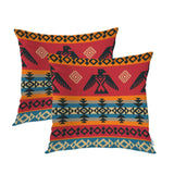 Batmerry Red Indian Cushion Cover Pack of 2