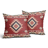 Red Southwest Pillow Covers Pack of 2