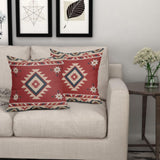 Red Southwest Pillow Covers Pack of 2