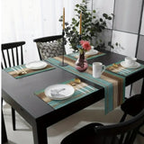 Rustic Burlap Table Runner With Mates