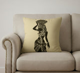 African Beige Cushion Covers - Pack of 3