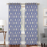 City Block Curtains Blue texture
