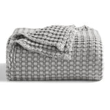Viscose Bamboo Cooling King Blanket Light Grey