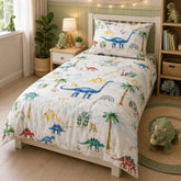 Colorful dinosaur kids single bedsheet 60x90 inches