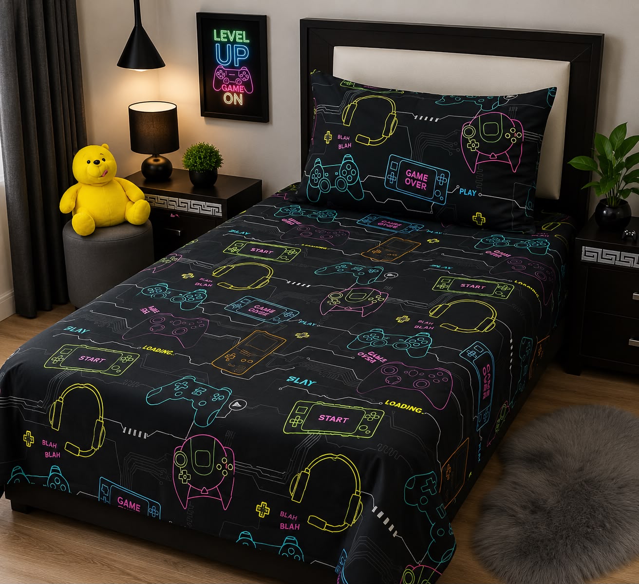 Gaming Level Up kids bedding set by Sunny
