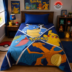 Monster battle squad kids bed sheet on a single bed with matching pillow case