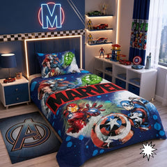 Marvel Avengers Kids Single Bed Sheet with Pillow Case - The Idea