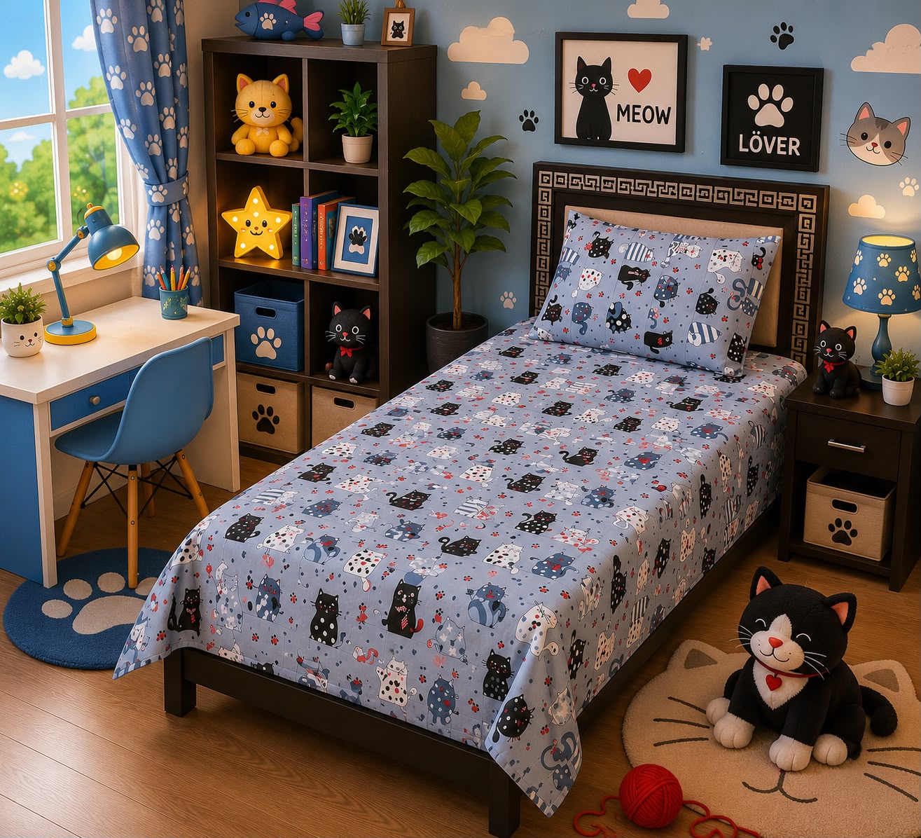 Meow Lover Cats kids bedding set by Sunny