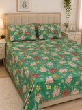 Piggy Floral Kids Double Bed Sheet with 2 Pillow Cases