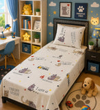 Sporty Cats kids bedding set by Sunny