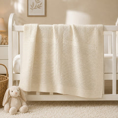 100% Cotton Cellular Baby Blanket – Soft Breathable Newborn Blanket - The Idea