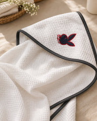 Bunny Embroidered Hooded Baby Towel