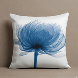 Blue Floral Pillow Cushion Covers pack of 4