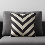 Linen Black and White Cushion Covers Pack of 4