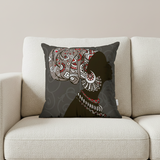 African Closeup Women Cushion Covers Pack 4