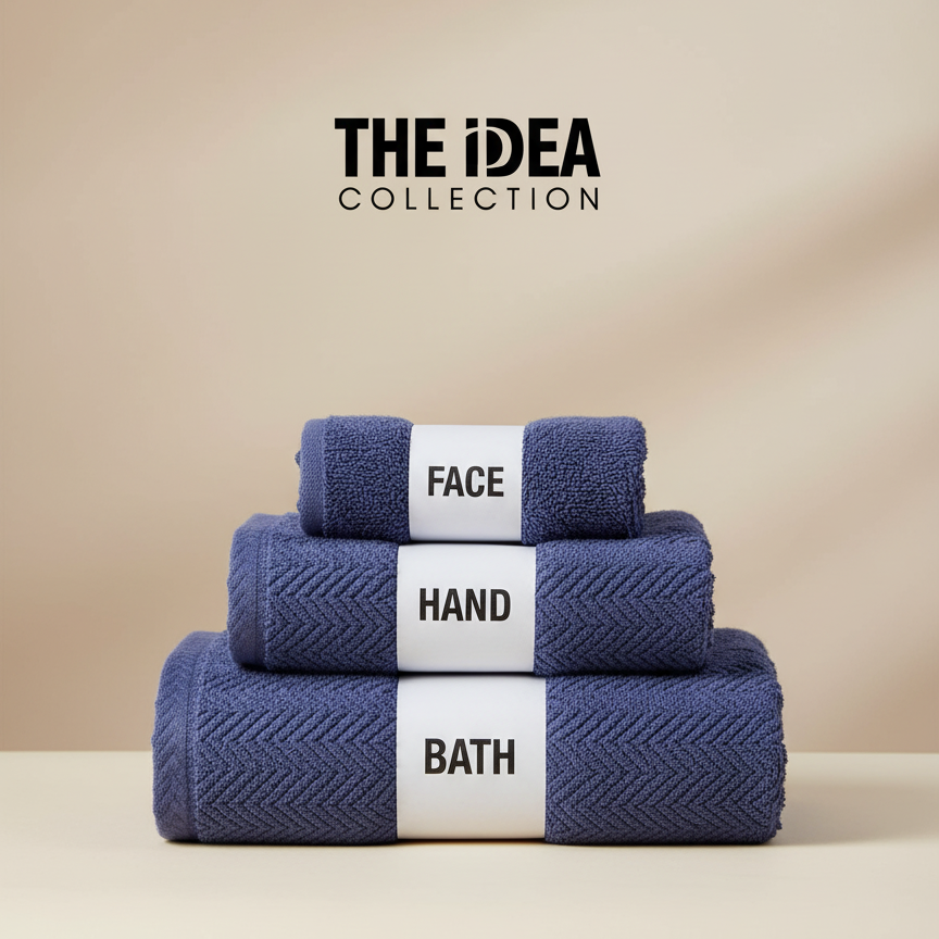 PureCloud Ultra Soft Towel Dark Blue - Pack of 3