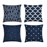 Navy Blue Cushions Covers Pack 4