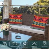 Batmerry Red Indian Cushion Cover Pack of 2