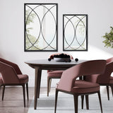Decorative Black Rectangle Wall Mirror for Entryway, Living Room, Bedroom, Hallway Wall Decor