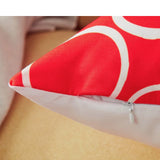 Geometric Canvas Indoor Pack of 6 (Burgundy)