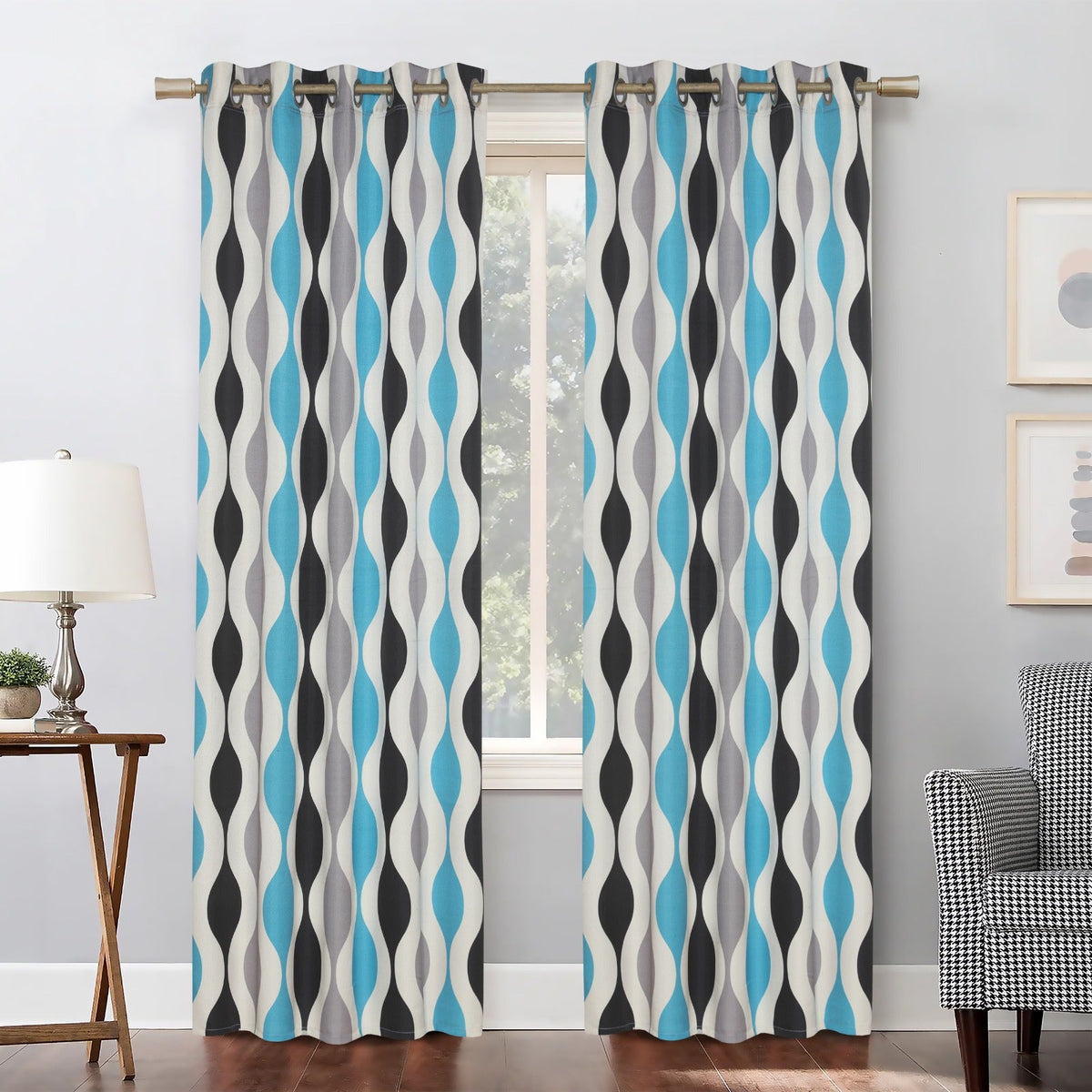 Urban Stream Panels Teal-Black Streamline