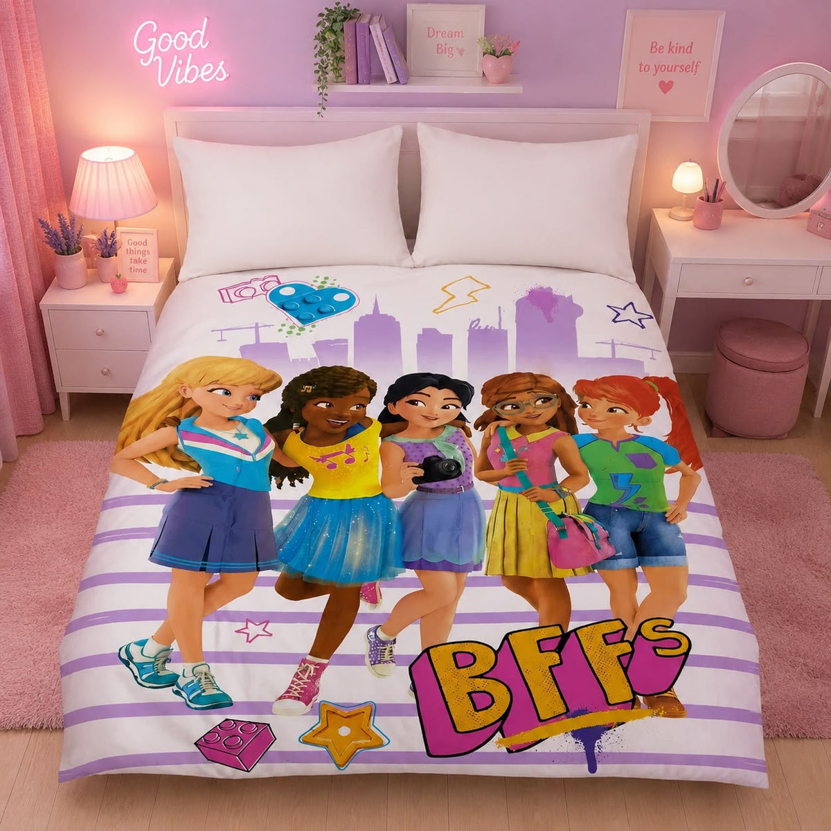 BFFs Squad Kids Bedding Set