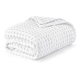 Cotton Waffle King Size Blanket Summer Blanket Bamboo for Luxury Throws