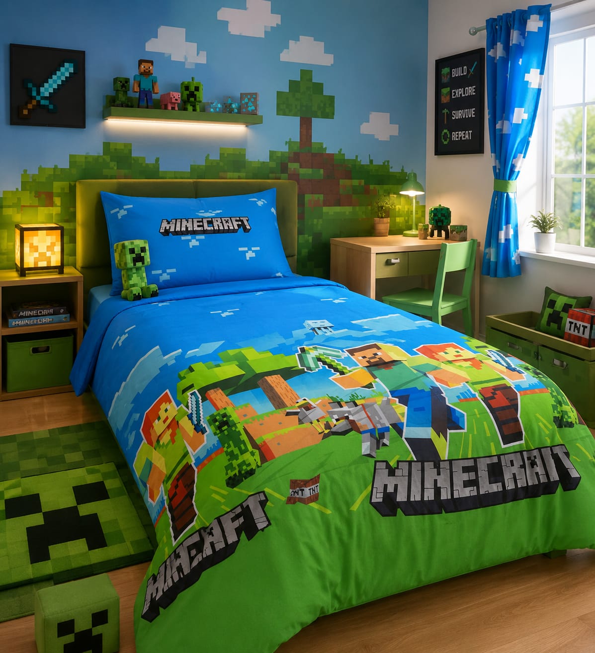 Minecraft Adventure Kids Bedding Set