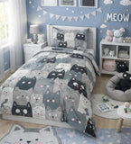 Meow Cats Kids Bedding Set