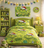 Grinch Poster Kids Bedding Set
