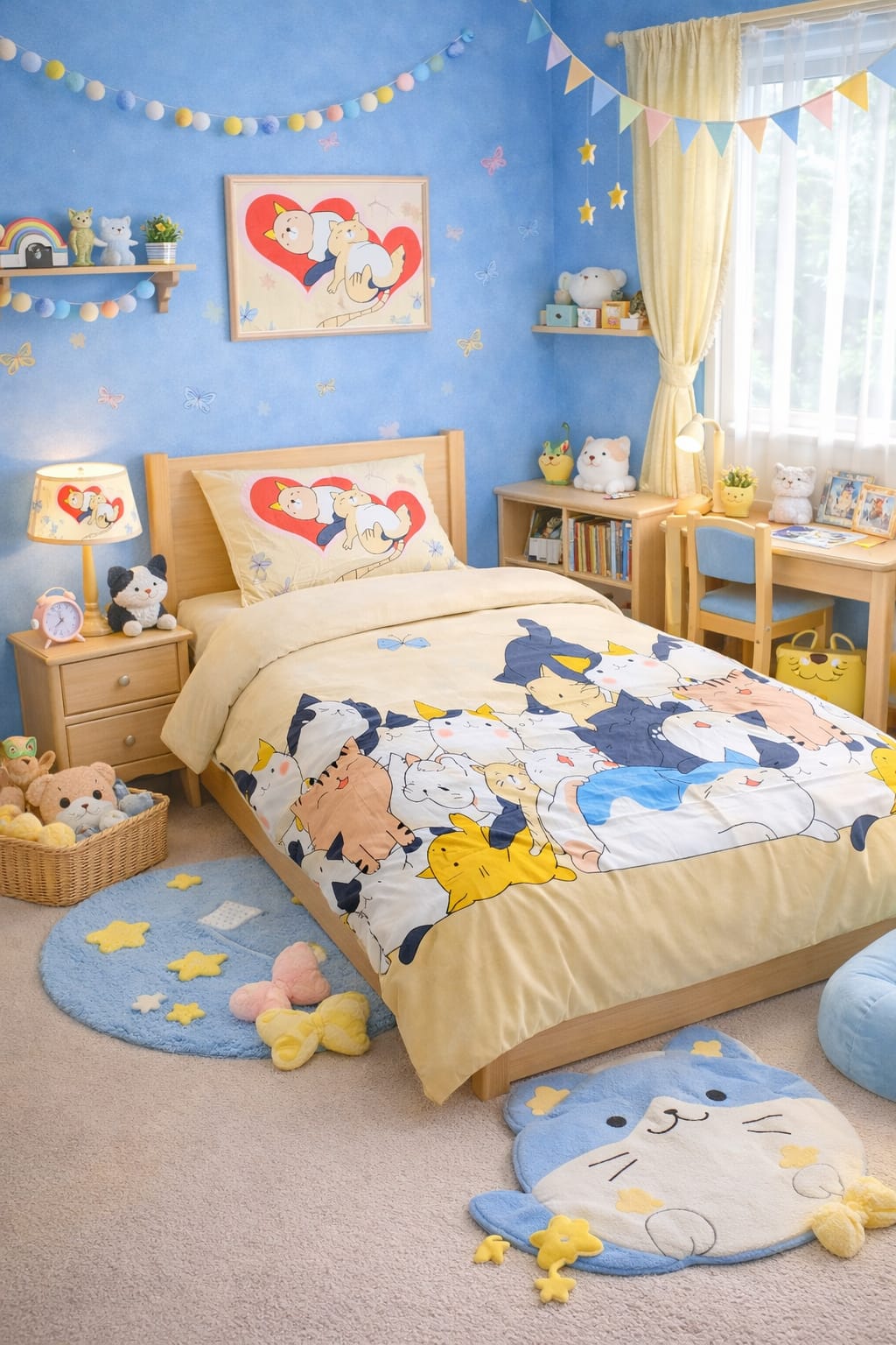 Sleepy Kittens Kids Bedding Set