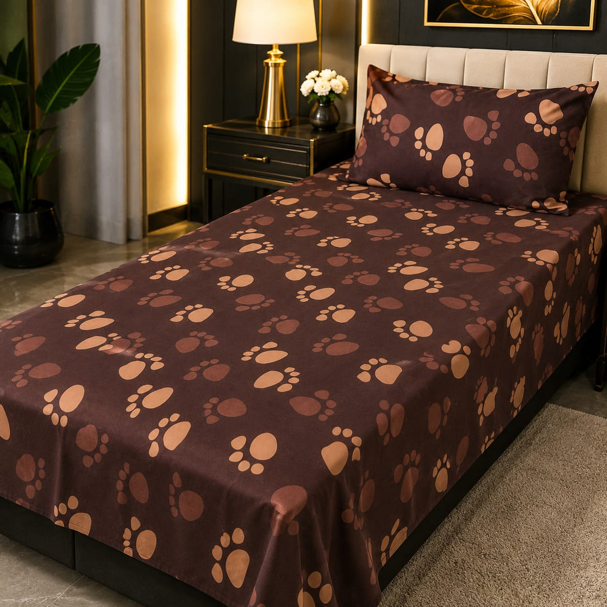 Paw Print Kids Bedding Set