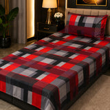 Red Check Kids Bedding Set