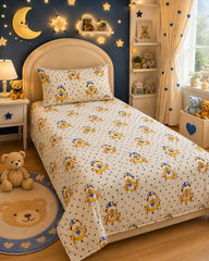 Teddy Bear Kids Single Bed Sheet