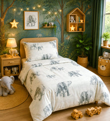 Baby Elephant Kids Single Bed Sheet
