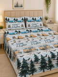 Camp &amp; Explore Kids Double Bed Sheet with 2 Pillow Cases