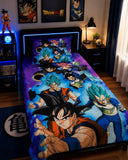 Dragon Ball Super kids single bed sheet with pillow case by Haris Collection