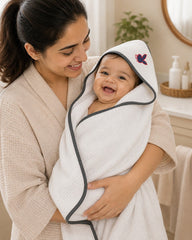 Embroidered Hooded Baby Towel – 6 Designs | 100% Cotton - The Idea