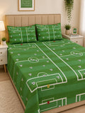 Football Field kids double bed sheet by Haris Double