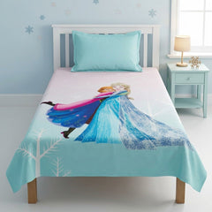 Frozen Elsa & Anna Sisters Kids Single Bed Sheet with Pillow Case - The Idea