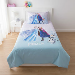 Frozen Elsa & Anna Kids Single Bed Sheet with Pillow Case