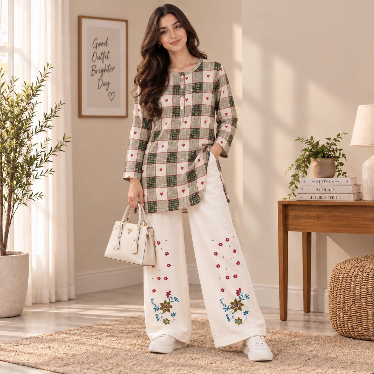 Garden Check Co-ord Set - The Idea