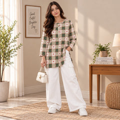 Green Heart Check Co-ord Set - The Idea